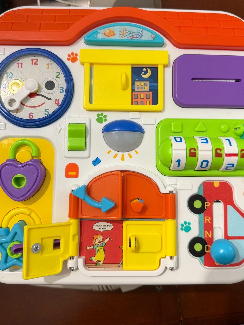 Multi-Activity Kids Busy Board Toy — Colorful Interactive Learning Panel